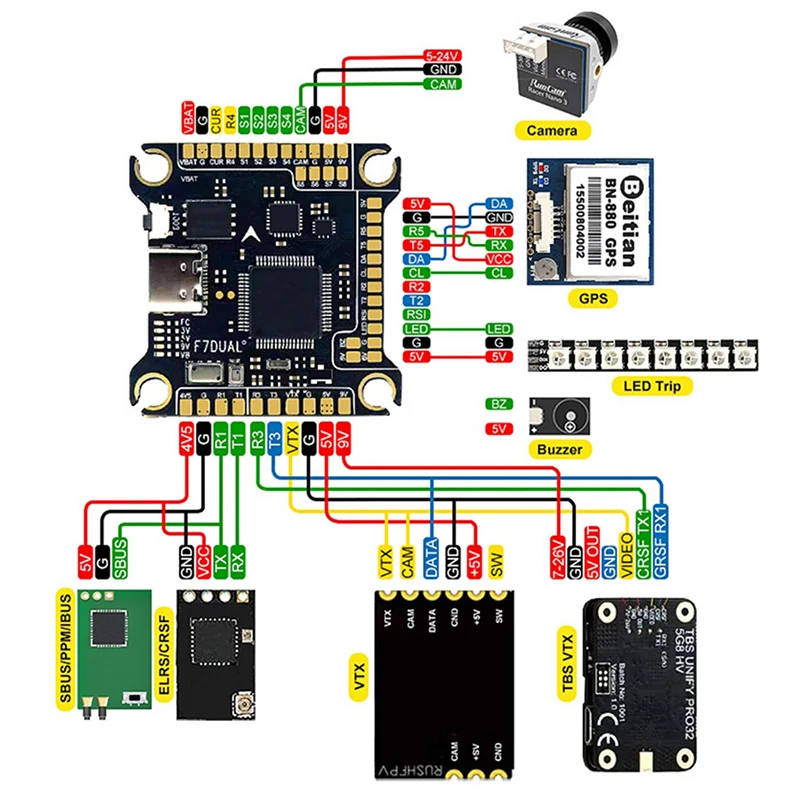 AOCODA-RC F7 F722 F7DUAL Contr - Betaflight Fc F7 recensione e prezzo