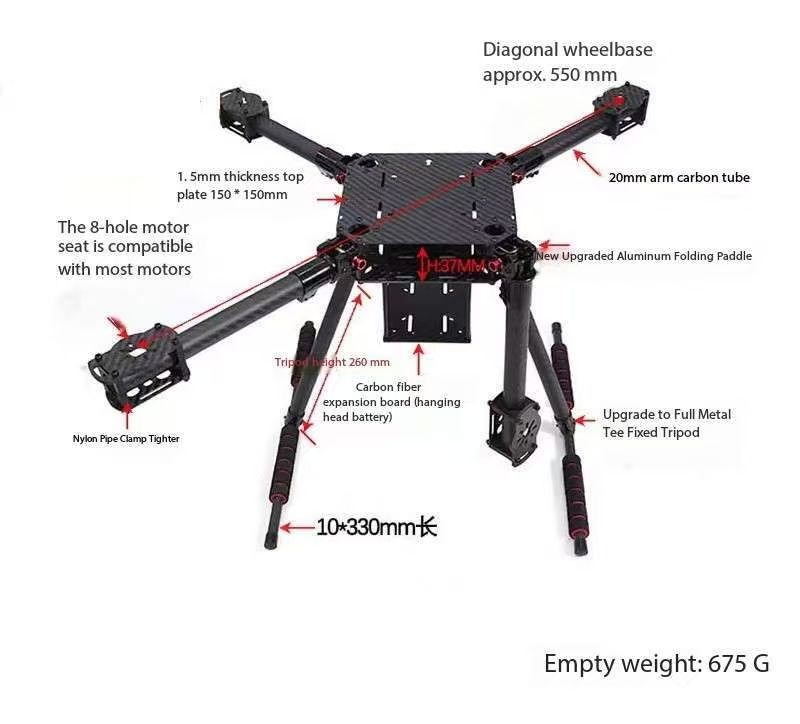 Telaio in Fibra di Carbonio AP - Drone Kit Vtol recensione e prezzo